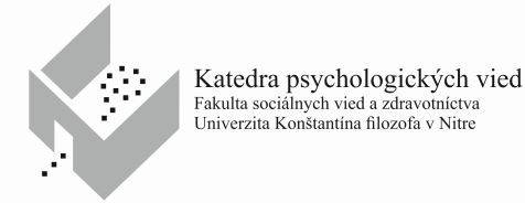 Katedra psychologických vied